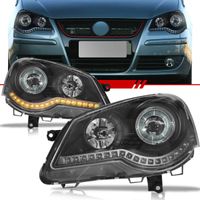 Par-Farol-Daylight-Polo-2007-2008-2009-2010-2011-2012-2013-2014-Led-Mascara-Negra