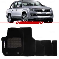 Tapete-Carpete-Preto-Amarok-2010-2011-2012-2013-2014-Logo-Bordado-2-Lados-Dianteiro-Cabine-Dupla