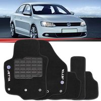 Tapete-Carpete-Personalizado-Preto-Jetta-2011-2012-2013-2014-2015-Logo-Volkswagen-Bordado-2-Lados-Dianteiro