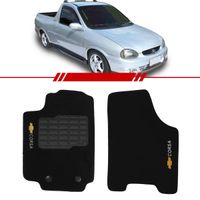 Tapete-Carpete-Personalizado-Preto-Pick-Up-Corsa-1994-1995-1996-1997-1998-1999-2000-2001-2002-Logo-Chevrolet-Bordado-2-Lados-Dianteiro