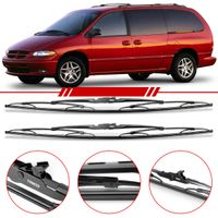 Par-de-Palhetas-Standard-Dianteira-Chrysler-Jeep-Caravan-1996-1997-1998-1999-2000-Limpador-de-Parabrisa-Modelo-Rodo-26-Polegadas