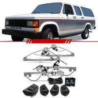 Kit-Vidro-Eletrico-Sensorizado-Chevrolet-D20-1991-1992-1993-1994-1995-1996-Veraneio-4-Portas-Completo