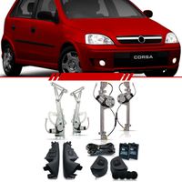 Kit-Vidro-Eletrico-Sensorizado-Corsa-Hatch-2002-2003-2004-2005-2006-2007-2008-2009-2010-2011-2012-Sedan-4-Portas-Completo