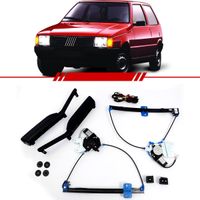 Kit-Vidro-Eletrico-Simples-Uno-1985-1986-1987-1988-1989-1990-1991-1992-1993-1994-1995-1996-1997-1998-1999-2000-2001-2002-2003-2-Portas-Led-Verde