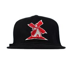 Bone-Giulianno-Fiori-Ralph-Black-Personalizado-Logo-Moinho-Bege-Strapback-Adulto-Aba-Reta