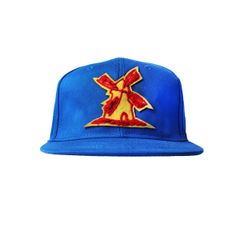 Bone-Giulianno-Fiori-Ralph-Blue-Personalizado-Logo-Moinho-Amarelo-Strapback-Adulto-Aba-Reta