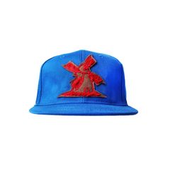 Bone-Giulianno-Fiori-Ralph-Blue-Personalizado-Logo-Moinho-Marrom-Strapback-Adulto-Aba-Reta