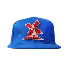 Bone-Giulianno-Fiori-Ralph-Blue-Personalizado-Logo-Moinho-Bege-Strapback-Adulto-Aba-Reta