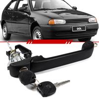 Macaneta-Externa-da-Porta-com-Chave-Gol-2-Portas-1999-2000-2001-2002-2003-2004-2005-Parati-Preta-com-Suporte-Para-Micro-Switch