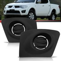Moldura Grade do Milha Mitsubishi L200 Triton 2011 2012 sem Furo