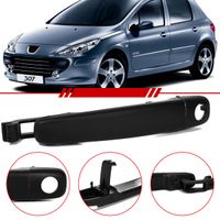 Macaneta-Externa-Porta-Dianteira-Lado-Esquerdo-Peugeot-307-2002-a-2011-Sedan-Sw-com-Furo-sem-Chave-Preto-4-Portas