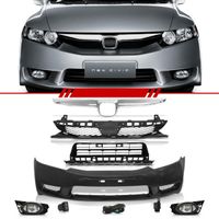 Combo-Honda-New-Civic-2007-2008-Para-2009-2010-2011-Kit-Transformacao-Dianteira