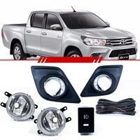 Kit-Farol-de-Milha-Auxiliar-Hilux-Pick-Up-2017-com-Grade-Preta-Aro-Cromado-Botao-Modelo-Original