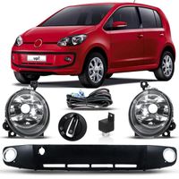 Kit-Farol-De-Milha-Auxiliar-Volkswagen-Up-2014-2015-2016-2017-Botao-Modelo-Original-Com-Grade