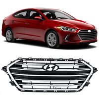Grade-Dianteira-Hyundai-Elantra-2016-2017-2018-Cromada