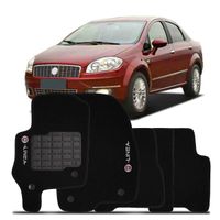 Tapete-Carpete-Personalizado-Preto-Linea-2009-2010-2011-2012-Logo-Fiat-Bordado-2-Lados-Dianteiro