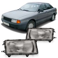 Farol-Audi-A80-1986-1987-1988-1989-1990-1991-Lente-Estriada