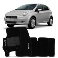Tapete-Carpete-Preto-Punto-2007-2008-2009-2010-2011-Logo-Bordado-2-Lados-Dianteiro