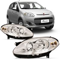 Farol-Palio-G5-2012-2013-2014-2015-2016-Mascara-Cromada---Lampada
