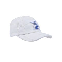 Bone-Giulianno-Fiori-Patchwork-Aiden-Personalizado-Logo-Moinho-Branco-Com-Azul-Strapback-Adulto-Aba-Curva