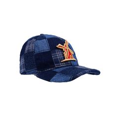 Bone-Giulianno-Fiori-Patchwork-Bryan-Personalizado-Logo-Moinho-Amarelo-Com-Vermelho-Strapback-Adulto-Aba-Curva