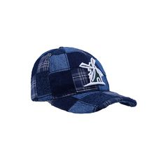 Bone-Giulianno-Fiori-Patchwork-Bryan-Personalizado-Logo-Moinho-Branco-Com-Verde-Strapback-Adulto-Aba-Curva