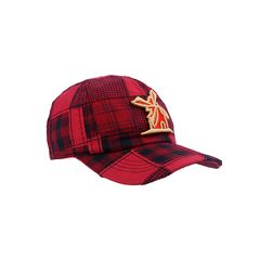 Bone-Giulianno-Fiori-Patchwork-Dennis-Personalizado-Logo-Moinho-Amarelo-Com-Vermelho-Strapback-Adulto-Aba-Curva