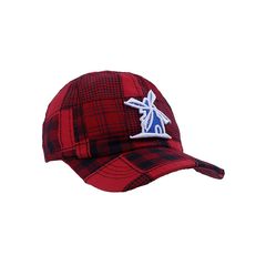 Bone-Giulianno-Fiori-Patchwork-Dennis-Personalizado-Logo-Moinho-Branco-Com-Azul-Strapback-Adulto-Aba-Curva