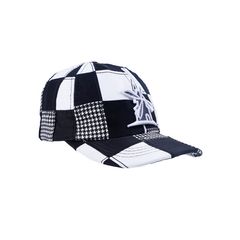 Bone-Giulianno-Fiori-Patchwork-Justin-Personalizado-Logo-Moinho-Branco-Com-Cinza-Strapback-Adulto-Aba-Curva