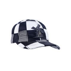 Bone-Giulianno-Fiori-Patchwork-Justin-Personalizado-Logo-Moinho-Preto-Com-Verde-Militar-Strapback-Adulto-Aba-Curva