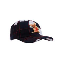 Bone-Giulianno-Fiori-Patchwork-Richard-Personalizado-Logo-Moinho-Amarelo-Com-Vermelho-Strapback-Adulto-Aba-Curva