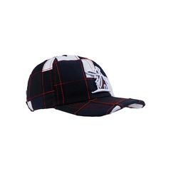 Bone-Giulianno-Fiori-Patchwork-Richard-Personalizado-Logo-Moinho-Branco-Com-Marrom-Strapback-Adulto-Aba-Curva