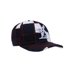 Bone-Giulianno-Fiori-Patchwork-Richard-Personalizado-Logo-Moinho-Branco-Com-Preto-Strapback-Adulto-Aba-Curva