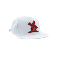 Bone-Giulianno-Fiori-Ralph-White-Personalizado-Logo-Moinho-Marrom-Strapback-Adulto-Aba-Curva
