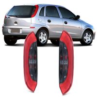 Lanterna-Traseira-Chevrolet-Corsa-Hatch-Maxx-Joy-Premium-2003-20004-2005-2006-2007-2008-2009-2010-2011-2012-Bicolor-Fume-
