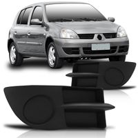Moldura-Grade-Lateral-Parachoque-Dianteiro-Renault-Clio-2006-2007-2008-2009-2010-2011-sem-Furo-para-Milha