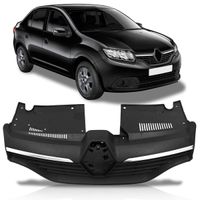 Grade-Dianteira-Renault-Logan-2014-2015-2016-2017-2018-Sandero-com-Friso-Cromado