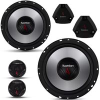 Kit-2-Vias-Bomber-6-Polegadas-Pesado-100w-RMS-com-Crossover