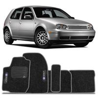 Tapete-Carpete-Preto-Volkswagen-Golf-1999-2000-2001-2002-2003-2004-2005-2006-Vulcanizado