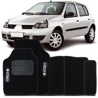 Tapete-Carpete-Preto-Renault-Clio-1996-a-2012-Vulcanizado-