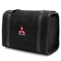 Bolsa-De-Ferramentas-Carpete-Preto-Para-Linha-Mitsubishi-Logo-Bordado
