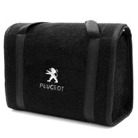 Bolsa-De-Ferramentas-Carpete-Preto-Para-Linha-Peugeot-Logo-Bordado
