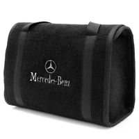 Bolsa-De-Ferramentas-Carpete-Preto-Para-Linha-Mercedes-Logo-Bordado