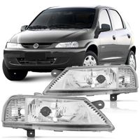 Farol-Chevrolet-Celta-1999-2000-2001-2002-2003-2004-2005-2006-Mascara-Cromada-