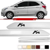 Jogo-Friso-Lateral-Ka-2014-A-2015-Ka--Sedan-Branco-Prata-Preto-Vermelho