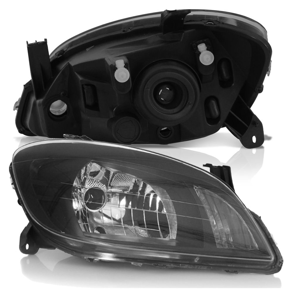 Combo Celta 2007 A 2015 Par Farol Máscara Negra + Par Lanterna Traseira