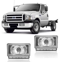 Par-Farol-De-Milha-Auxiliar-F250-F350-1998-A-2011-Retangular-Cristal-Universal