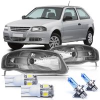 Par-Farol-Gol-2006-A-2014-Parati-Saveiro-G4-Mascara-Cinza-Com-Super-Branca