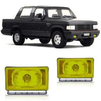 Par-Farol-De-Milha-Auxiliar-A10-A20-C10-C20-D10-D20-1974-A-1994-Retangular-Ambar-Universal