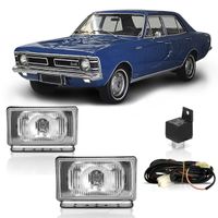 Kit-Farol-De-Milha-Opala-Caravan-1968-A-1987-Retangular-Cristal-Universal